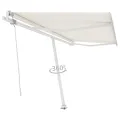 Auvent automatique sur pied 400x300 cm Crème