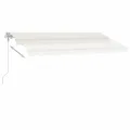 Auvent automatique sur pied 400x300 cm Crème