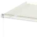 Auvent automatique sur pied 400x300 cm Crème
