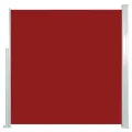 Auvent latéral rétractable 140 x 300 cm Rouge