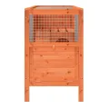 Clapier marron 103x44x69,5 cm bois de pin massif