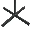 Parasol de jardin en porte-à-faux lumières LED et mât en acier
