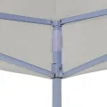 Tente de réception pliable professionnelle 2x2 m Acier Crème