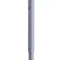 Tente de réception pliable professionnelle 2x2 m Acier Crème