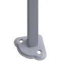 Tente de réception pliable professionnelle 2x2 m Acier Crème