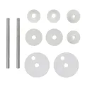 Sièges de toilette avec couvercles 2 pcs MDF New York