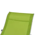 Chaises longues pliables 2 pcs Vert Textilène