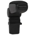 Accoudoir de voiture noir 12x31x(29,5-47) cm ABS