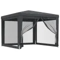 Tente de fête avec 4 parois latérales en maille Anthracite 3x3m