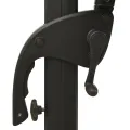 Parasol de jardin à 4 niveaux avec mât en aluminium sable