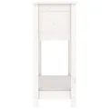Jardinière avec étagère Blanc 82,5x34,5x81cm Bois massif de pin