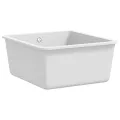 Évier de cuisine Granit Seul lavabo Blanc