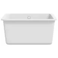 Évier de cuisine Granit Seul lavabo Blanc