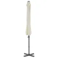 Parasol de jardin en porte-à-faux et poteau en aluminium sable
