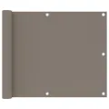 Écran de balcon Taupe 75x500 cm Tissu Oxford