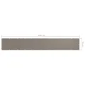 Écran de balcon Taupe 75x500 cm Tissu Oxford