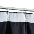 Rideaux occultants avec crochets 2 pcs Anthracite 140x225 cm