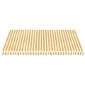 Tissu de remplacement pour auvent Jaune et blanc 4,5x3,5 m