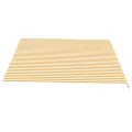 Tissu de remplacement pour auvent Jaune et blanc 4,5x3,5 m
