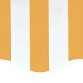 Tissu de remplacement pour auvent Jaune et blanc 4,5x3,5 m