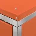 Abri pour deux poubelles 138x77,5x112,5 cm Inox