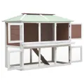 Cage double pour animaux Marron Bois