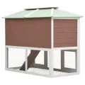 Cage double pour animaux Marron Bois