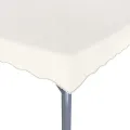Tonnelle avec guirlande lumineuse à LED 4x3 m Crème Aluminium