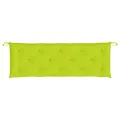 Coussins de banc de jardin lot de 2 vert vif tissu Oxford