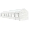 Belvédère avec toit blanc 17,84x2,28x2,69 m polyéthylène
