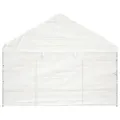 Belvédère avec toit blanc 17,84x4,08x3,22 m polyéthylène
