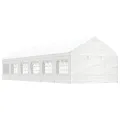 Belvédère avec toit blanc 13,38x4,08x3,22 m polyéthylène