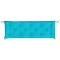Coussins de banc de jardin lot de 2 turquoise 150x50x7 cm tissu