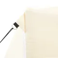 Tente de réception pliable avec 4 parois 2x2 m Acier Crème