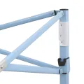 Tente de réception pliable avec 4 parois 2x2 m Acier Crème