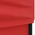 Tente de réception pliable avec parois Rouge 2x2 m