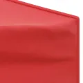 Tente de réception pliable avec parois Rouge 2x2 m