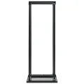Portant de bois de chauffage avec base Noir 37x37x113 cm Acier