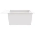 Évier de cuisine Granit Seul lavabo Blanc