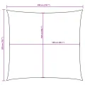 Voile de parasol tissu oxford carré 2x2 m marron
