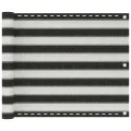 Écran de balcon PEHD 75x300 cm Anthracite et blanc