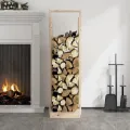 Porte-bûches 33,5x30x110 cm Bois massif de pin