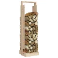 Porte-bûches 33,5x30x110 cm Bois massif de pin