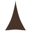 Voile de parasol tissu oxford triangulaire 4x5x5 m marron