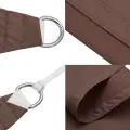 Voile de parasol tissu oxford triangulaire 4x5x5 m marron