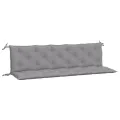 Coussins de banc jardin lot de 2 gris 180x50x7 cm tissu Oxford