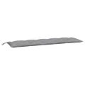Coussins de banc jardin lot de 2 gris 180x50x7 cm tissu Oxford