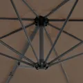 Parasol de jardin avec base portable taupe
