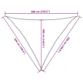 Voile d'ombrage 160 g/m² Vert foncé 5x5x6 m PEHD