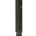 Tente de réception pliable avec parois Noir 2x2 m